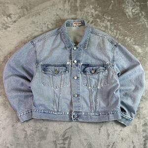 Rare Vintage 90s Guess Jeans American Tradition Original Denims Jean Jacket Sz L
